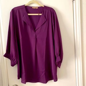 Plus Sized Purple Blouse
